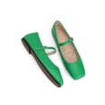 thumbnail image 6 of Domuza Mary Jane Shoes for Women Slip on Dressy Ballerina Flats Shoes for Women New Trendy Non-Slip Flats for Casual Formal Work School Office Walking Green 5.5（EU-36）, 6 of 7