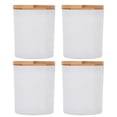 thumbnail image 1 of 4 Sets Glass Tins with Lids Aromatherapy Scented Candle Tin Candle Making Jars, 1 of 8