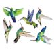 thumbnail image 1 of Windows Sticker Birds Window Decal Birds Wall Decal Hummingbird Wall Decoration People Window Decals, 1 of 3
