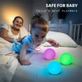 thumbnail image 5 of Luces de piscina flotantes para piscina: Luces de bola Led a prueba de agua con Control remoto, luces de noche de estanque para niños de bañera de hidromasaje para piscina, césped, playa, de, 5 of 5