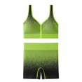 thumbnail image 3 of FNFYFH Women's Workout Sets 2 Piece Yoga Outfit High Waisted Biker Shorts Sports Bra Gym Fitness Clothes, 3 of 3