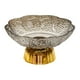thumbnail image 1 of Frutero con pedestal, frutero con base, bandeja de cocina, mesa de comedor creativa Gris y dorado, 1 of 9