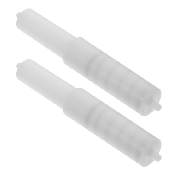 STRANDCHIC 2Pcs White Plastic Toilet Paper Rod Replacement Roller for Home and Bathroom Use