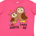 thumbnail image 4 of Inktastic My Auntie Loves Me Cute Owl Family Boys or Girls Toddler T-Shirt, 4 of 5