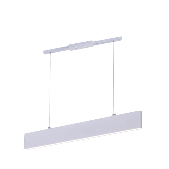 CWI Lighting Krista Contemporary Metal LED Chandelier in Satin White