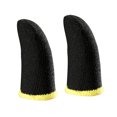 thumbnail image 4 of VONKY 2 Pcs Gaming Controller Gloves Touch Screen Elastic Sleeves Breathable Fingertips Cover Accessory for Computer Laptop Black Yellow, 4 of 8
