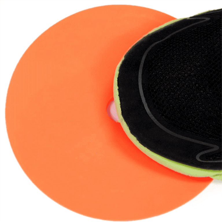 10-Pack Soccer Training Discs - Flat PVC Spot Markers For Agility Drills (9.1" Circles)