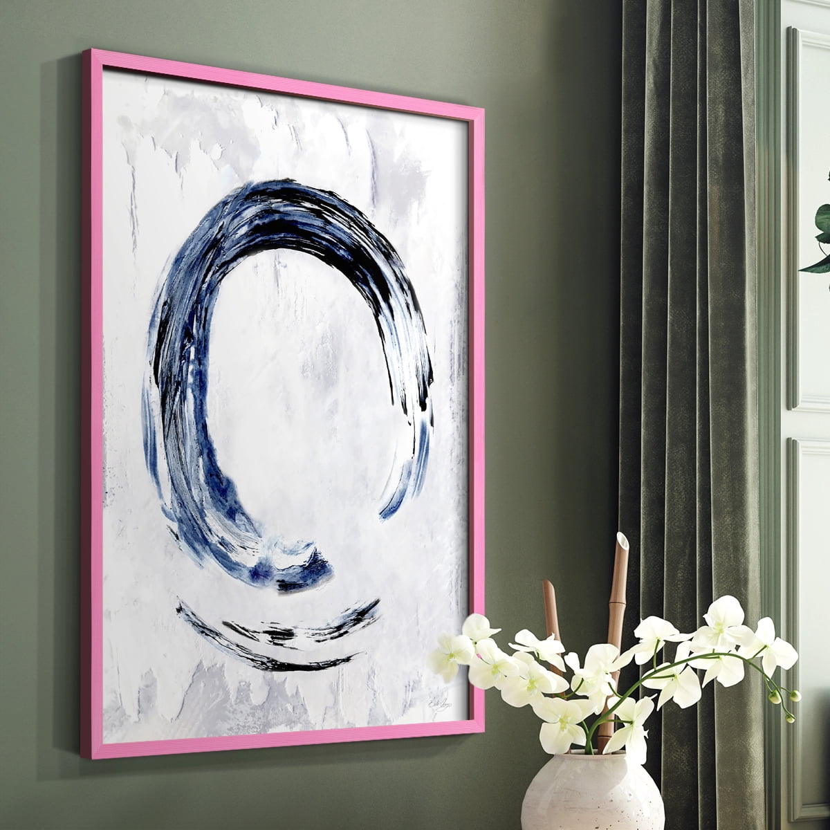 Moonglade II in Pink Solid Wood 8 x 10 Framed Print