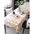 thumbnail image 6 of Wildflower Leaf Table Cloth, Brown Floral Botanical White Watercolor Waterproof Tablecloth for Rectangle Tables, Reusable Washable Fabric Table Cover for Restaurant Kitchen Dining Tables 60"x120", 6 of 6