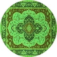 thumbnail image 1 of Ahgly Company Indoor Round Oriental Green Industrial Area Rugs, 7' Round, 1 of 4
