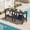 Coffer, variant on SERWALL 2-Tier Outdoor Side Table, HDPE Patio End Table, All-Weather Adirondack Small Table for Porch, Deck & Backyard, Black
