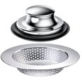 thumbnail image 1 of Tapón y colador para fregadero de cocina Huntonry de 3,5 pulgadas, 1 of 7