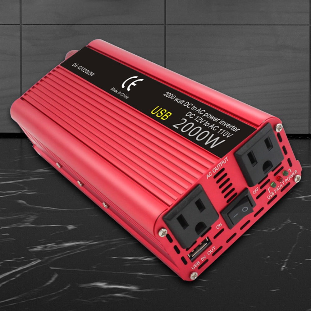 CENL 2000W Car Inverter Household 12V/24V To 110V/220V Battery Converter Inverter