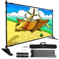 thumbnail image 1 of VEVOR 8X8ft - 10x8ft Backdrop Banner Stand Newest Step and Repeat for Trade Show Wall Exhibitor Photo Booth Background Adjustable Telescopic Height and Width, 1 of 9