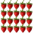 thumbnail image 1 of 20pcs Artificial Strawberry Fruit Food Display Kitchen Party Prop Ornament Decor, 1 of 11