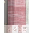 thumbnail image 5 of Pink Sheer Curtains 2 Panels Set Modern Abstract Gradient Pink Lines Texture Sheer Window Curtains Light Filtering Rod Pocket Voile Drapes for Bedroom Living Room 52"X96", 5 of 8