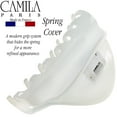 thumbnail image 3 of Camila Paris CP2555 French Hair Clip for Women for Thick Hair for Long Curly Wavy Hair, White, Girls Hair Claw Clips Jaw Styling Hair Accessories for Women, Strong Hold No Slip Grip, Made in France, 3 of 4