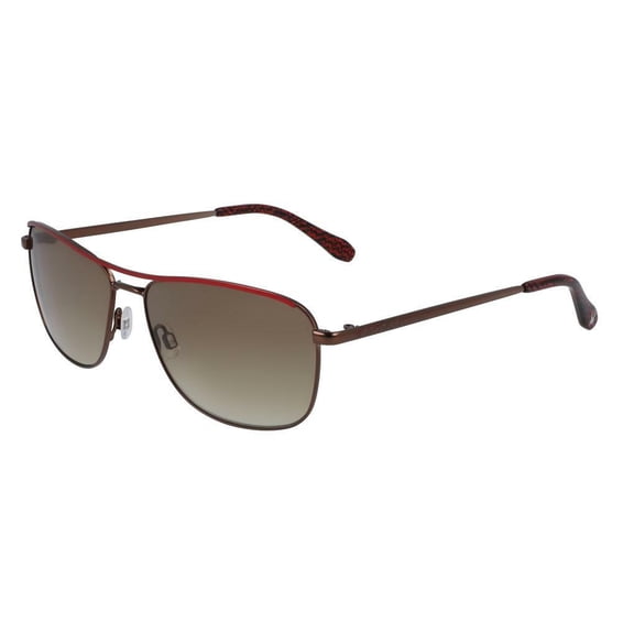 NEW SPYDER SP6001 200 Brown & Red Sunglasses with Brown Lenses & Spyder Case