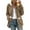 Brown, variant on Christmas Deals 50% Off Clear!Sawvnm Winter Long Coats for Women Plus Size Winter Warm Loose Plush Zip Hooded Jacket Coat Gifts Christmas Gift