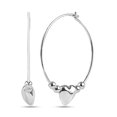 thumbnail image 3 of LeCalla 925 Sterling Silver Jewelry Light Weight Heart Star Cross Hoop Earrings for Women and Teen 26MM, 3 of 7