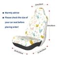 thumbnail image 3 of Wukai Chicken Full Set Car Seat Covers with Soft Padding Universal Auto Front Seats Protector and Cushion Mat, 3 of 5