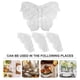 thumbnail image 2 of Silver Butterfly Cup Coaster for Drinks Use 4Pcs PVC Insulation Mat, 2 of 4