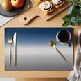thumbnail image 2 of Blue Grey Ombre Placemats Set of 4 Gradient Gradual Color Place Mats Table Mats Kitchen Dining Home Outdoor Party Table Decoration, 2 of 9