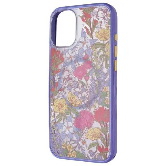 OtterBox Symmetry Series Case iPhone 16 Plus - MagSafe - Ultra-Thin, Raised Edges Protect Camera & Screen - Floral Purple