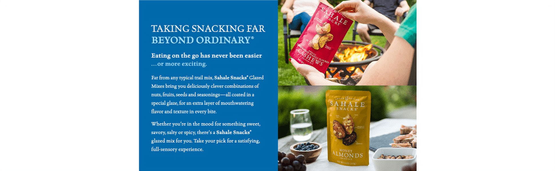 Sahale Snacks Glazed Nut Mix Variety Pack, 4 Ounces Each, 6 Count – Assorted Roasted Nut Snacks for Sharing and On-the-Go