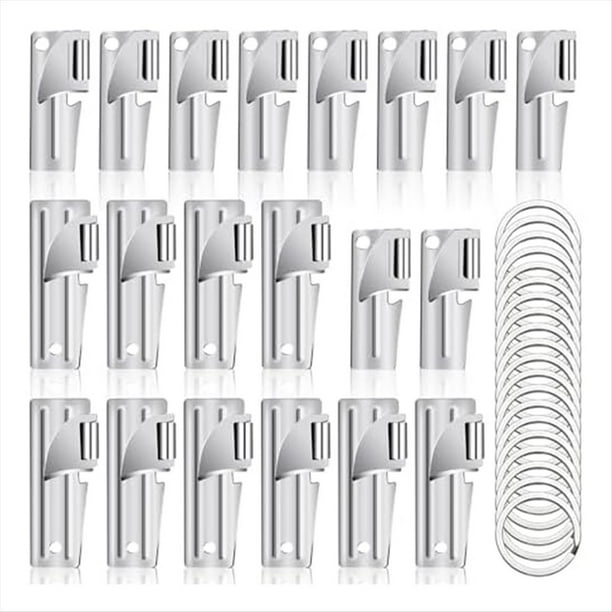 Abrelatas P38 y P51 con Llaveros, Abrelatas Manual de Acero Inoxidable para Acampar, Abrelatas PortáTil para Viajes en la Cocina