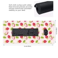thumbnail image 3 of Disketp Hand Drawn Strawberry Gaming Mouse Mat Long Extended Mouse Pad Desk Mat Non-Slip Rubber Mice Pads Stitched Edges(315.5 x 16 x 0.12 Inches), 3 of 8