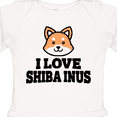 thumbnail image 4 of Inktastic I Love Shiba Inus Boys or Girls Long Sleeve Baby Bodysuit, 4 of 5