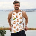 thumbnail image 6 of Daiia Kawaii Shiba Dog Printed Men's Quick Dry Fit Muscle Tank Top Slim-Fit Tank Workout Tank Top Lightweight Sports Tank Top-X-Large, 6 of 7