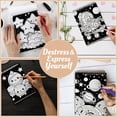 thumbnail image 5 of TPLHOUSE Sparkle Galaxy Coloring Book Spiral Bound, A5 Wooden Cover, 30 Fascinating Galaxy Things Coloring Pages in Cosmos for Stress Relief and Relaxation, 5 of 6