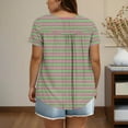 thumbnail image 4 of Xdegoge Womens Blouses Short Sleeve Plus Size Tops Fashion Printed Crew Neck Oversized T Shirt Loose Fit Tunic Summer Tops Casual Boho Tees Ropa Mujer Orders Placed By Me To Be Delivered, 4 of 6