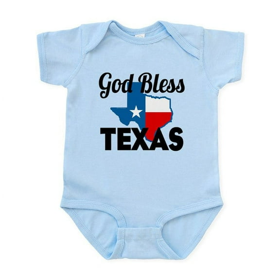 CafePress - God Bless Texas Body Suit - Baby Light Bodysuit, Size Newborn - 24 Months