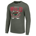 thumbnail image 2 of Men's Starter Olive Minnesota Wild Team Logo Graphic Long Sleeve T-Shirt, 2 of 3