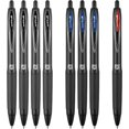 thumbnail image 1 of Shiyou-20 7 Plus+ Stylos Gel Rétractables par Uni, Pointe Moyenne 0.7mm, Inclut : 4 Noir, 3 Bleu, 1 Rouge, 1 of 4
