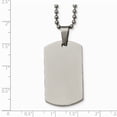 thumbnail image 5 of White Stainless Steel necklace with pendant Men's 24 in 21.64 mm, 5 of 5