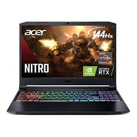 Acer Nitro 5 AN515-45-R92M Gaming, AMD Ryzen 7 5800H (8-Core) | NVIDIA GeForce RTX 3060 Laptop GPU |15.6" FHD 144Hz IPS Display | 16GB DDR4 | 512GB NVMe SSD | WiFi 6 | RGB Backlit Keyboard