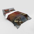 thumbnail image 3 of Ambesonne Fantasy Bedding Set 3 Pcs, Medieval Castle, Twin, Burnt Sienna Blue and Tan, 3 of 3