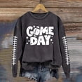 thumbnail image 1 of TINZ Ensemble Décontracté pour Femmes Col Rond Rugby Jour de Match Imprimé Chandail à Capuchon Chandail Blouse et Pantalon Chandails en Molleton Col Entonnoir Femmes, 1 of 3
