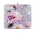 thumbnail image 5 of Iauyy Dish Drying Mat for Kitchen Counter, Super Absorbent & Hanging 16x18 / 18x24 Inch (S/M) Small Petals and Leaves, 5 of 7