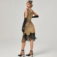 thumbnail image 6 of IBTOM CASTLE Women’s 1920s Vintage Flapper Dress Gatsby Sequins Fringe Tassels Dresses Wedding Party Cocktail Evening Gown XXL Gold - Sequin, 6 of 8