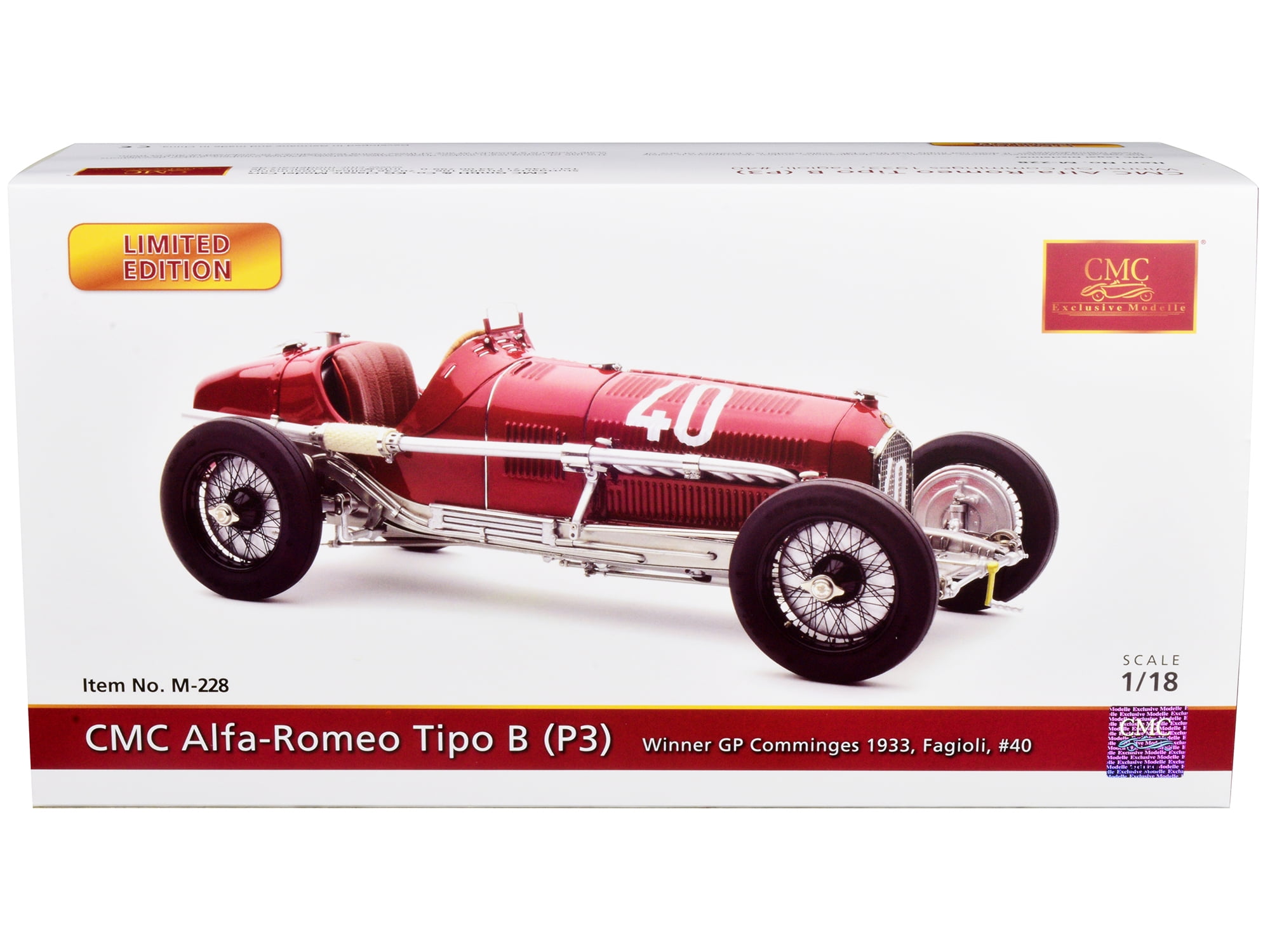 BoS 1/18 アルファ・ロメオ Tipo B P3 Aerodynamic