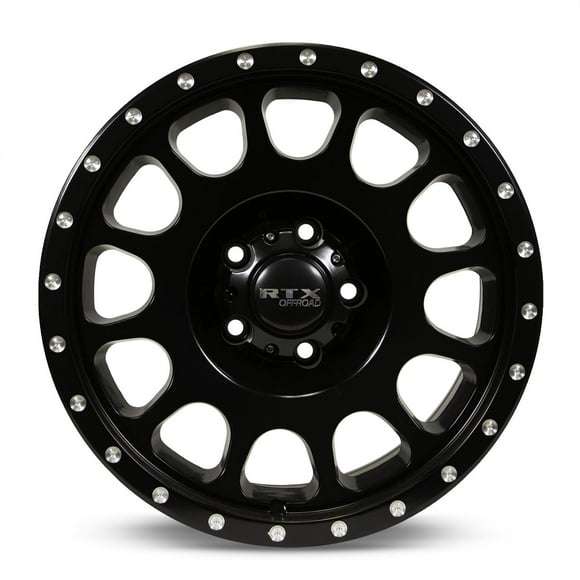 RTX (Offroad) 082686 Baja Satin Black with Milled Rivets 17x9 6x139.7 ET0 CB106.1