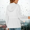 thumbnail image 5 of Ailaofu Women's Long Raincoat with Hood Outdoor Lightweight Windbreaker Rain Jacket Waterproof, 5 of 7