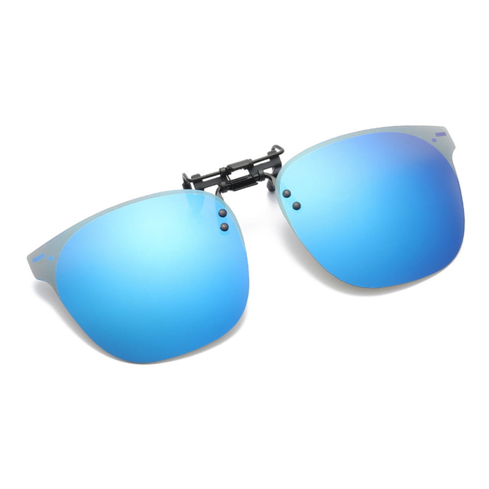 Polarized Clip-on Sunglasses Easy to Install for Prescription/Myopia Eyeglasses  Outdoor/Driving Dark Green 