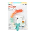 thumbnail image 3 of Nuby Silicone Pacifinder Clip with Teether Toy, Llama, 3 of 3