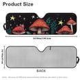 thumbnail image 5 of HUIACONG Red Mushroom Sun Shade Windshield for 1997-2018 Jeep Wrangler TJ JK JKU, Sunshades Heat Shield, Aluminum Foil Triple Laminate Structure, Silver, 5 of 6